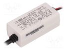 Power supply: switched-mode; LED; 8W; 16÷32VDC; 250mA; 180÷264VAC MEAN WELL