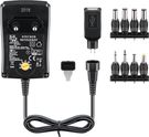 Universal Power Supply (3 V - 12 V  max. 18 W / 1.5 A), black, 1.8 m - incl. 1x USB and 8x DC adapters