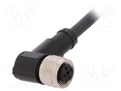 Connection lead; M12; PIN: 4; angled; 5m; plug; 250VAC; 4A; -25÷80°C LAPP 22260675