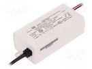 Power supply: switched-mode; LED; 12.6W; 9÷18VDC; 700mA; IP42; 79% MEAN WELL