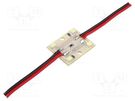 LED; red; 0.48W; 12VDC; 120°; No.of diodes: 4; 27x22mm OPTOFLASH