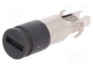Adapter; cylindrical fuses; 5x20mm; 10A; black; 250VAC; UL94V-0 SCHURTER
