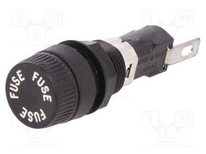 Fuse holder; cylindrical fuses; 6.3x32mm; 16A; 250V; on panel LITTELFUSE 03450613H