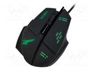 Optical mouse; black,green; USB; wired; No.of butt: 7 LOGILINK