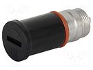 Adapter; cylindrical fuses; 5x20mm; 16A; black; 500VAC; UL94V-0 SCHURTER