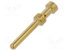 Contact; male; copper alloy; gold-plated; 1.5mm2; Han E®; crimped HARTING