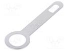 Tip: solder lug ring; 0.3mm; M4; screw; silver plated; brass OSTERRATH