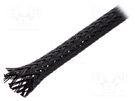 Polyester braid; ØBraid : 3÷10,nom.6mm; PET,polyester; black HELLERMANNTYTON