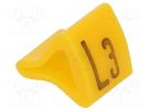 Markers; Marking: L3; 1.7÷3.5mm; H: 7mm; A: 6mm; -30÷100°C; leaded KURANT