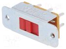 Switch: slide; Pos: 2; DPDT; 3A/250VAC; ON-ON; screw,THT; SL13B CANAL ELECTRONIC