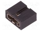 Jumper; pin strips; Minitek; female; PIN: 2; straight; 2mm; 1x2; FCI Amphenol Communications Solutions