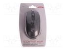 Optical mouse; black; USB; wired; Features: PnP; 1.5m; No.of butt: 3 EDNET