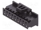 Plug; wire-board; female; Minitek; 2mm; PIN: 18; w/o contacts; FCI Amphenol Communications Solutions