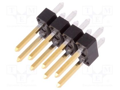 Pin header; pin strips; BERGSTIK II; male; PIN: 8; straight; 2.54mm Amphenol Communications Solutions 67996-208HLF