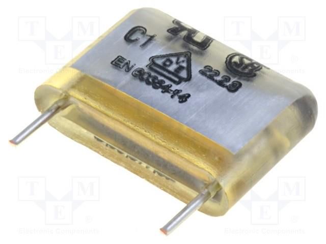 Capacitor: paper; Y2; 1nF; 250VAC; Pitch: 10mm; ±20%; THT WIMA