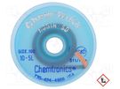 Tape: desoldering; halide-free,rosin,ROL0; W: 2.54mm; L: 1500mm CHEMTRONICS