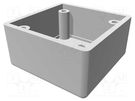 Enclosure: shielding; X: 56mm; Y: 56mm; Z: 40mm; ABS,stainless steel HAMMOND