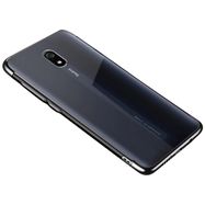 Clear Color Case Gel TPU Electroplating frame Cover for Xiaomi Redmi 8A black, Hurtel