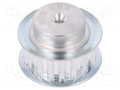 Belt pulley; T5; W: 10mm; whell width: 21mm; Ø: 27.8mm; aluminium OPTIBELT 21-T5-18-200ZA