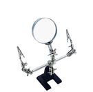 Third hand tool with magnifying glass 3x, ø = 60 mm