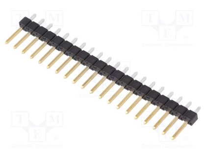 Pin header; pin strips; BERGSTIK II; male; PIN: 20; straight; THT Amphenol Communications Solutions 68000-220HLF