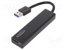 Card reader: memory; USB 3.0; black; 5Gbps; Communication: USB EDNET