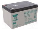 Re-battery: acid-lead; 12V; 12Ah; AGM; maintenance-free; 4.15kg YUASA