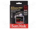 Memory card; Extreme Pro; Compact Flash; R: 160MB/s; W: 140MB/s SANDISK
