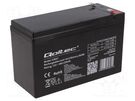 Re-battery: acid-lead; 12V; 9Ah; AGM; maintenance-free QOLTEC