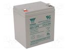 Re-battery: acid-lead; 12V; 5Ah; AGM; maintenance-free; 1.96kg YUASA