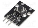 Module: button; 3.3÷5VDC; digital; module; Arduino; screw; Ch: 1 OKYSTAR