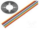 Wire: ribbon; 14x28AWG; 1.27mm; stranded; Cu; unshielded; PVC; 300V CONNFLY