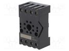 Socket; PIN: 8; 10A; 250VAC; on panel,for DIN rail mounting HONGFA RELAY