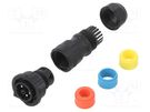 Connector: circular; plug; for cable; PIN: 5; male; with contacts AMPHENOL LTW
