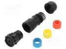 Connector: circular; plug; for cable; PIN: 5; female; with contacts AMPHENOL LTW