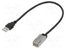 USB/AUX adapter; Fiat; USB B mini socket PER.PIC.