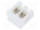 Plug; wire-board; female; CT; 2mm; PIN: 2; IDC; for cable; AMP TE Connectivity