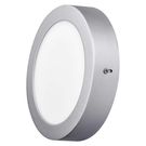 LED panel 170mm, round, attached, silver, 12.5W neutral white, EMOS