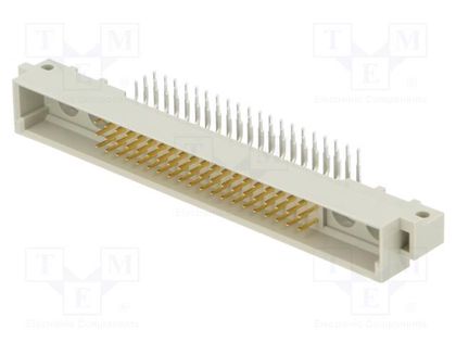 Socket; DIN 41612; type M; male; PIN: 64(60+4); THT; angled 90° HARTING 09031606901