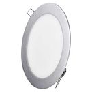 LED panel 175mm, round, built-in, silver, 12.5W neutral white, EMOS