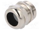 Cable gland; with long thread; PG29; IP68; brass HUMMEL