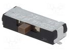 Switch: slide; Pos: 3; SPDT; 0.4A/28VAC; ON-OFF-ON; -25÷85°C; SS3 NKK SWITCHES