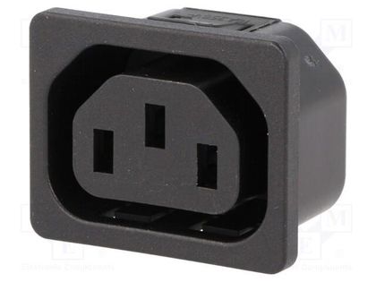 Connector: AC supply; socket; female; 10A; 250VAC; IEC 60320; IP30 SCHURTER 6600.4120