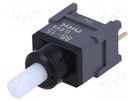 Switch: push-button; Pos: 2; SPDT; 0.01A/28VAC; 0.01A/28VDC; 500MΩ NKK SWITCHES