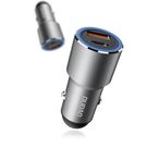 Dudao USB / USB Car Charger Type C Power Delivery Quick Charge 22.5 W Gray (R4PQ), Dudao