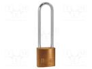 Padlock; brass; brass shackle,double bolted; shackle; A: 30mm KASP