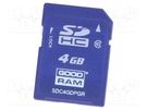 Memory card; industrial; pSLC,SD; UHS I U1; 4GB; -40÷85°C GOODRAM INDUSTRIAL