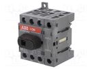Switch-disconnector; Poles: 4; for DIN rail mounting; 40A; OT ABB