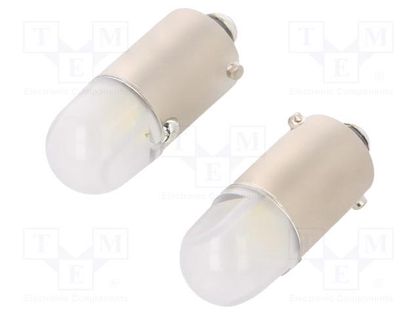 Filament lamp: automotive; BA9S; transparent; 12V; 1W; 6000K; 30lm ELTA EB8070TR