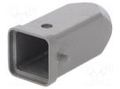 Enclosure: for HDC connectors; HDC; size 1; Locking: for latch TE Connectivity